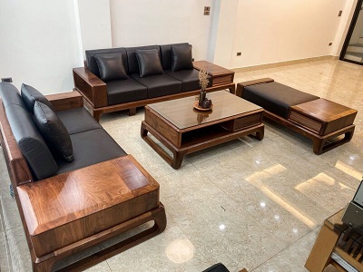 20+ mẫu sofa chữ L gỗ sồi đẹp - giá rẻ - hiện đại